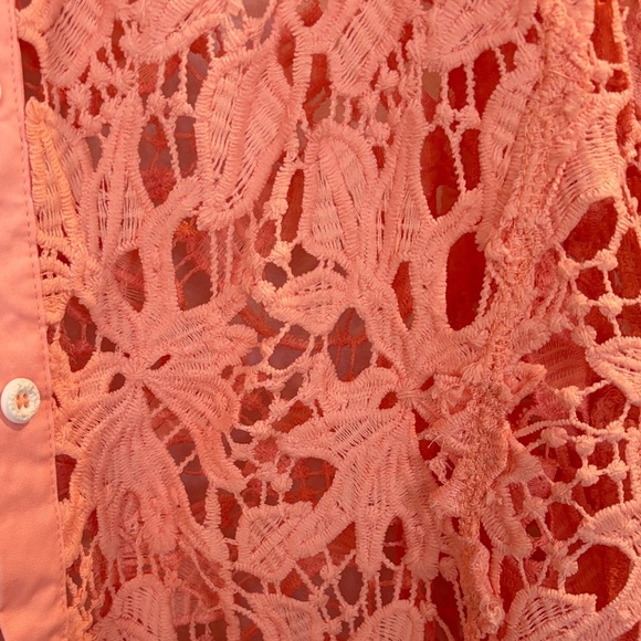 POL Peach Lace Blouse - Picture 3 of 5